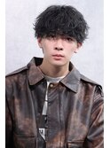 波巻きショートマッシュ
