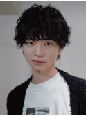 ［salonLyla］ゆるふわ黒髪シャドウパーマ　men's