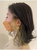 落ち着きのあるアッシュカラー×イヤーリングカラー
