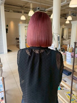 オブジェ シエル(obje't ciel) 【obje't ciel】艶髪ショートボブ/ローズピンク【佐藤早希】