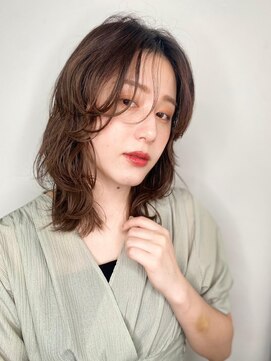 カバーヘア ブリス 志木南口駅前店(COVER HAIR bliss) うざバング濡れ髪ニュアンスパーマこなれヘアp1志木20代30代40代