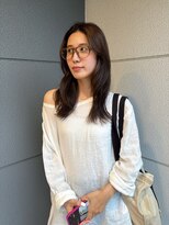 ヘアーアイストゥーレ(HAIR ICI TRE)&nbsp;オリーブカラーレイヤーカット春夏カラー透明感カラーグレージュ