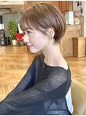 ショートヘアショートボブ耳掛けショート丸みショート