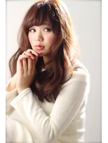 ノラ ヘアーサロン(NORA HAIR SALON) NORA【ERI】ツヤ髪斜め小顔前髪ゆるふわくせ毛風ドレープカール