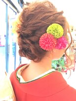 ヘアモーヴチャンプス 新松戸本店(HAIR MOVE champ's)&nbsp;【チャンプス】着付けヘアセット『ゆるふわ編み込みアレンジ』