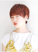 ビビットカラーのマッシュショート【juurii 菊地真理恵】