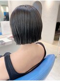切りっぱなし☆重めボブ