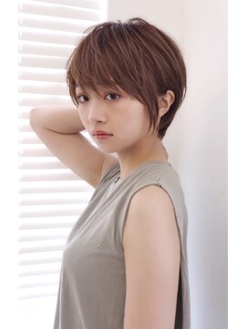 ミチオ ノザワ ヘアサロン ギンザ(Michio Nozawa HAIR SALON Ginza) 小顔大人ショート×艶髪ブラウン【瀧上丈司】