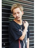 【men’s salon dot. Tokyo】ブロンドショートアップバング