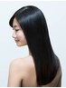 毎朝の時短に★前髪顔周り縮毛矯正+高濃度炭酸泉カット　￥12320