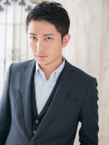 メンズヘア ビーセカンド 草加店(MENS HAIR B-2) 爽やか七三オールバックツーブロックショートK