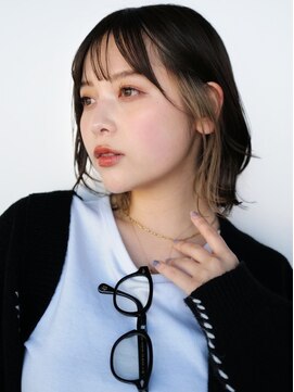 セシルヘアー 広島本通店(Cecil hair) 《大人気》イヤリングカラー_くびれミディボブ