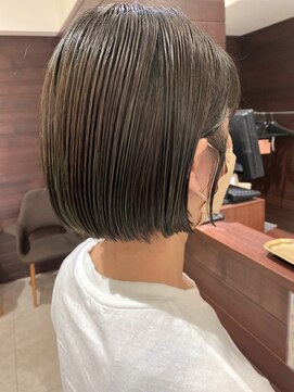 ジャム(Jam) 小顔ミニボブ×春色カーキベージュ★中村大輔