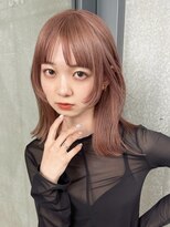 ルル 表参道(lulu.)&nbsp;暖色カラー/暖色/オレンジ/ピンク/ボブ/重めカット