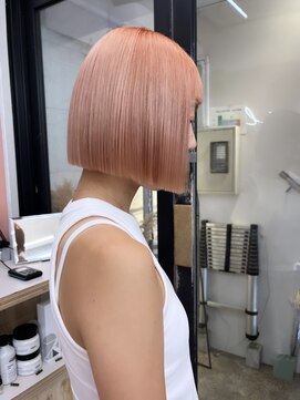 プネル 渋谷(PUNEL) オレンジ/ダブルカラー/ケアブリーチ/ブリーチカラー