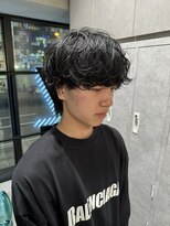 ゼスト リル 新宿(ZEST lill)&nbsp;シャドウパーマ テテ風 無造作パーマ 新宿