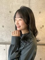 エミュ 天文館店(eMu) 透明感ブルーブラック×ミディアムレイヤー