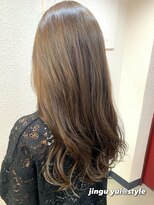 ワット 原宿店(W)&nbsp;ブリーチなしダブルカラーベージュカレイヤーカット原宿#w036