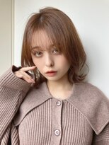 ユニックス モザイクモール港北店(UNIX)&nbsp;【UNIX港北】王道くびれセミディ#ピンクベージュ#20代30代40代