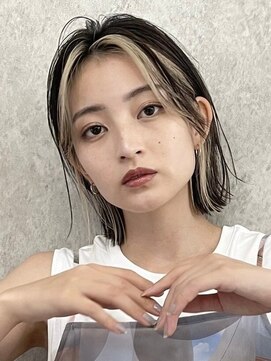 エリマ 武蔵小杉(elima) 大人ショートボブヘア切りっぱなしボブ丸みショートヘア30代◎