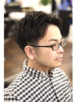 ブロートーキョーバーバーショップ 神田店(Bro Tokyo BARBERSHOP)&nbsp;【神田】ツーブロックビジネスパーマナチュラルスタイル