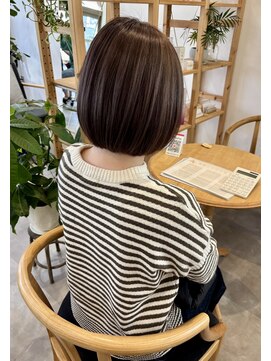 ソラ(SORA.) 大人可愛い20代30代40代50代オススメ透け感ミニボブ◎