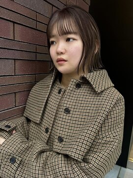 メイカ(MEIKA) 【 ハイライト × アッシュブラウン × ボブ 】浅野美紀