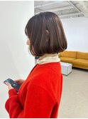 クラシカルbob春ピンクページュカラー