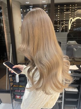 髪屋 紬 ミルクティーベージュ／ハイトーン