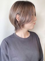 モリオフロムロンドン 原宿本店(morio from London) 【morio原宿】ショートウルフ　ハイライトカラー