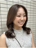 コテ巻き風パーマ/韓国パーマ/デジタルパーマ/ミディアムパーマ