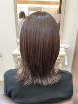 アルターリール(aL ter Rire)&nbsp;くびれヘア/アプリコットオレンジ/ハイライトカラー/中村郁未