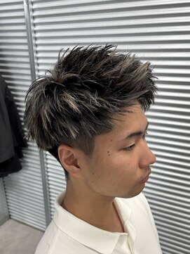 ガオプロデュースバイレボ(gao produced by revo) スパイキーショート/短髪/刈り上げ/ハイライト/メッシュ