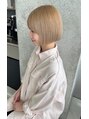 オーブ ヘアー ブレイブ 宗像店(AUBE HAIR brave) ブロンド切りっぱなしボブ