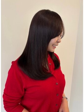 ヴァイオレットグレージュ☆髪質改善ストレート☆