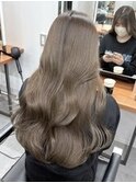 ブリーチなしレイヤーカットロングワンホン韓国ヘア小顔ヘア