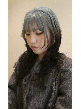 ペールブルールーツカラー