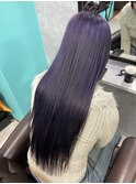 色落ちまで綺麗なパープルカラー