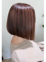 クウ(cuu)&nbsp;ピンクベージュ/ハイライト/前下がりボブ