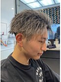 白金メッシュ×リバースツイスト