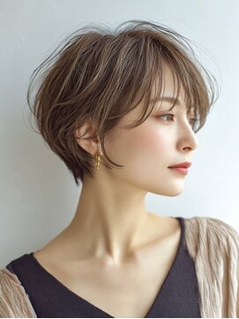 ハーツ(Heart's) 大人ショート×白髪ぼかし脱白髪染め30代40代50代60代♪