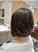 大人の上品菱形ボブ