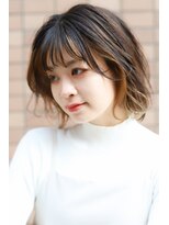 ファイン 三笠店(Fine)&nbsp;20代30代可愛いミルクティーベージュフェイスフレーミングカラー
