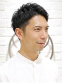 好印象大人メンズショート×ビジネスアップバング清潔感