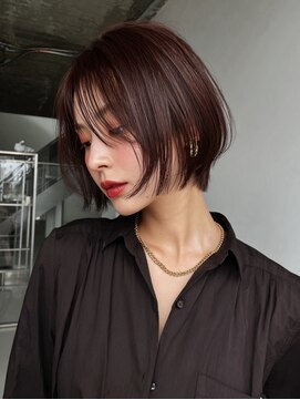アブニールドール 大山台店 ダークパープル/ナチュラルショート/夏のヘアアレンジ/柏の葉