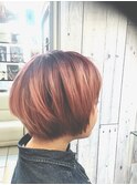 【新宿トムキャット】ピンクグラデーション×ショート
