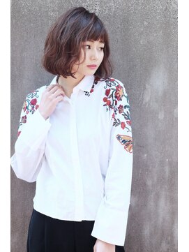 エヌ(N) N/92co. 切りっぱなしボブ×ウェーブ