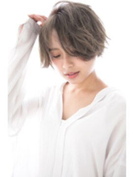 エル(LE) グレージュボブ ひし形シルエット エアリーショート