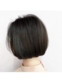 『Andco』#ブルーブラック#韓国風 シンプルボブ