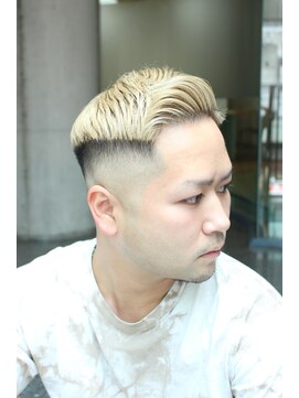 レンゲン(LENGEN) 束感刈り上げビジネス七三ツーブロックアップバング２７９